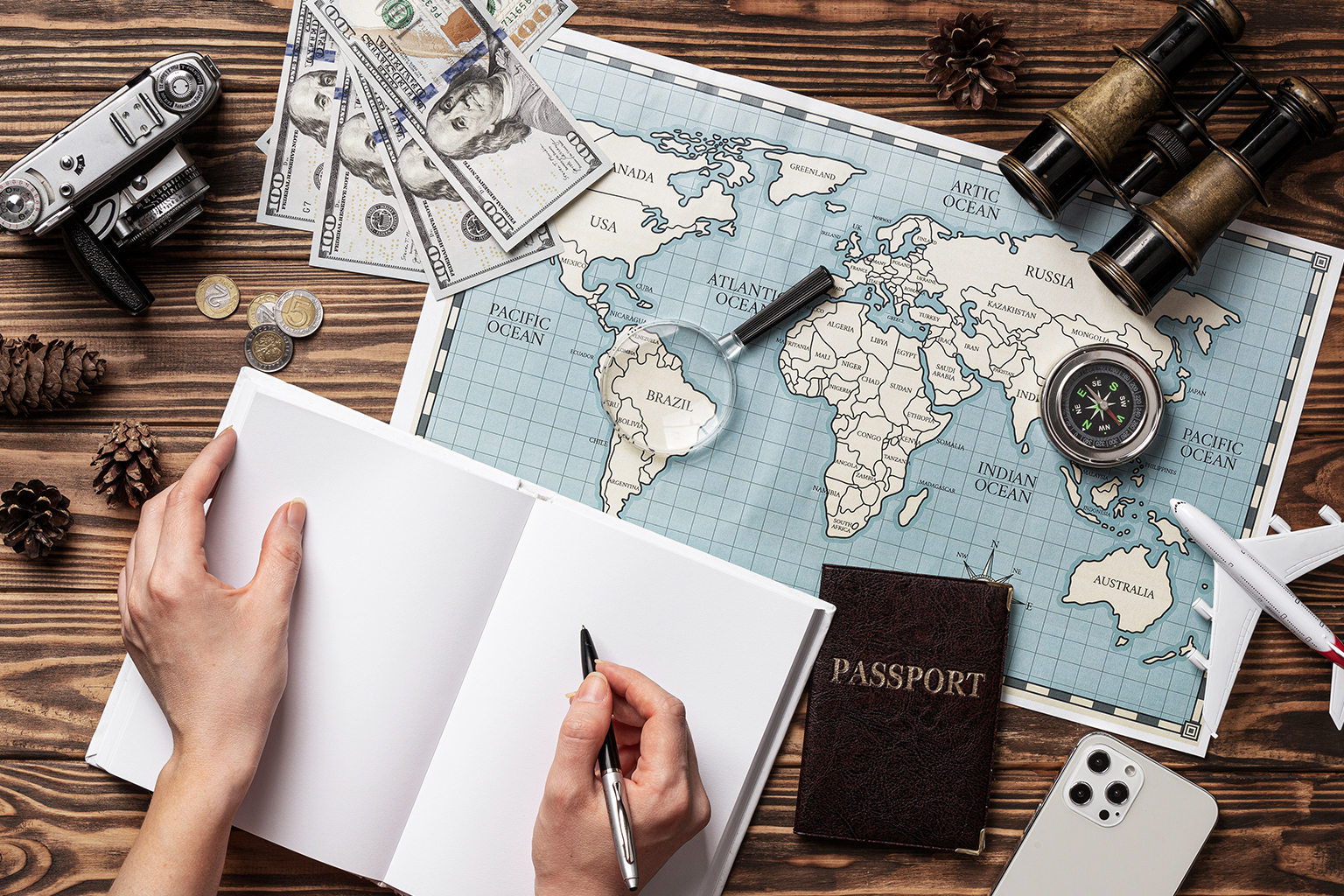 Travel documents and passport for cross-border compliance